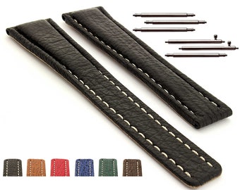 Genuine Shark Leather Watch Strap: 20mm/18mm, 22mm/18mm, Quick Release