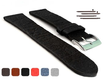 Bracelet de montre en fibre d'ananas : bracelet en cuir végétalien à dégagement rapide