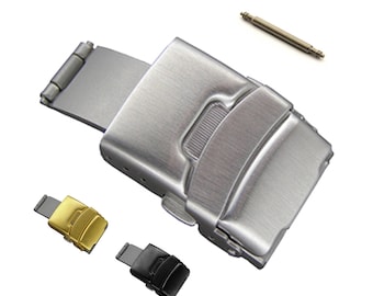 Buy 16mm 18mm 20mm 22mm 24mm Stainless Steel Titanium Deployant