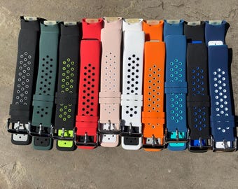 Bracelet Fitbit Charge 5 extra long : bracelet de rechange en silicone lisse