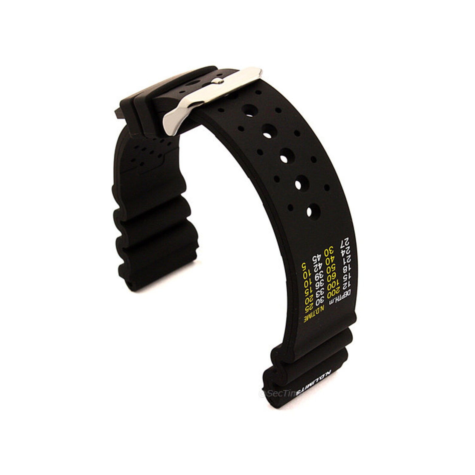 18mm 20mm 22mm 24mm Silicone Rubber Waterproof Divers Watch Etsy