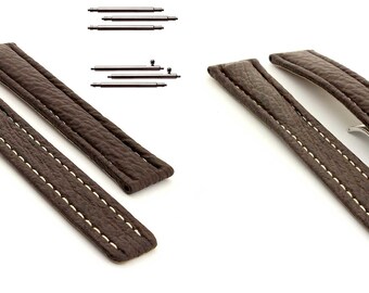 Rios1931 20 /18 Cinturino Per Orologio In Vera Pelle Fatto A Ano Coccodrillo Goffrato - Foto 5