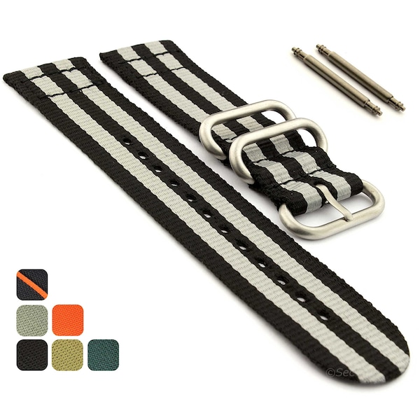 Two Piece Nylon Watch Straps Etsy