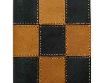 Men's Neat Bi-Fold Black Genuine Leather Wallet ID Credit Card Holder DA VINCI