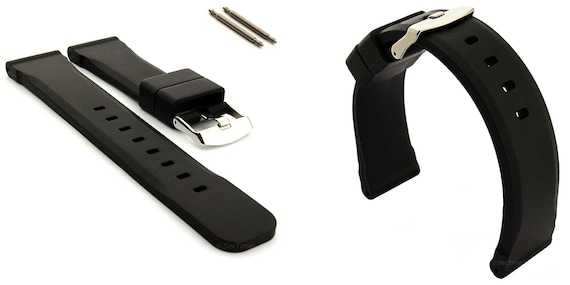 Cinturino For Orologio In Gomma Siliconica 14/16/18/20/22/24 - Foto 5