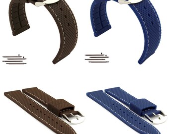 Cinturino Orologio 20mm Passacavi Da Scrivania, Manicotti In Gomma Siliconica Morbida Da 25 Mm Cinturini Breil - Foto 13