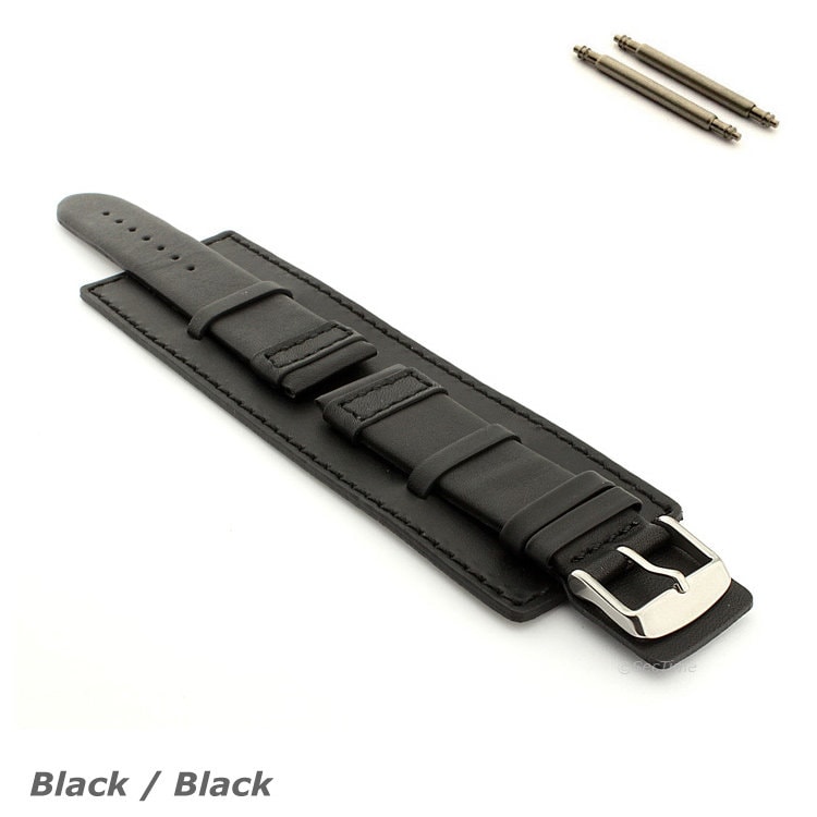 Cinturino Orologio Uomo Vera Pelle Cinturino Con Barre - Foto 6