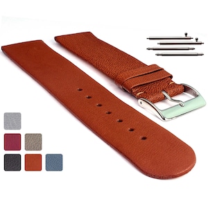 12mm 14mm 16 mm 18mm 20mm 22mm 24mm  Genuine Leather Watch Strap Band Tact Classic / Quick Release Pins Black Brown Blue Maroon Grey Coyote