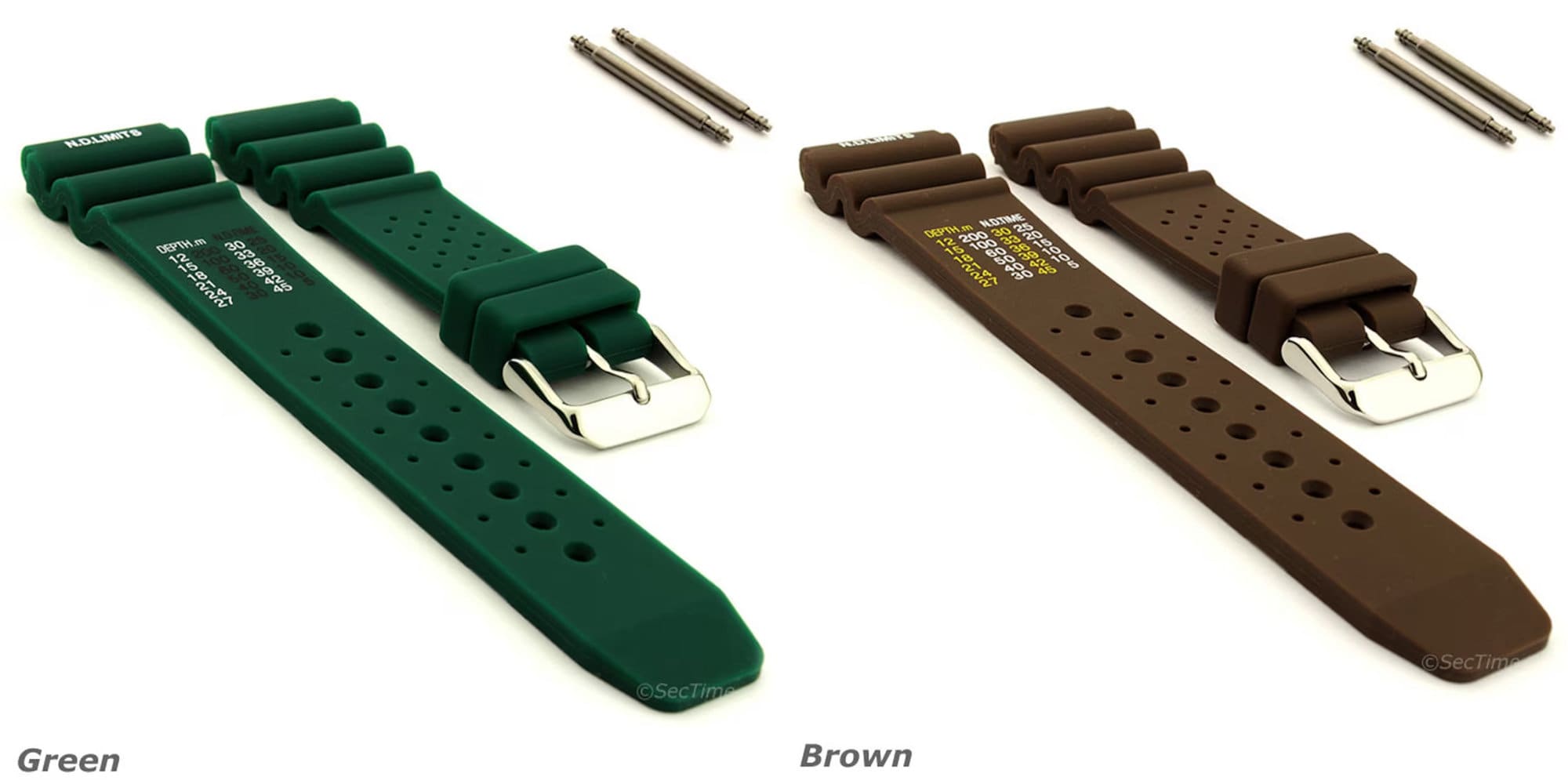 Cinturino Orologio Subacqueo In Silicone &ndash; Impermeabile, Comodo E Lungo &ndash; 20mm E 22mm