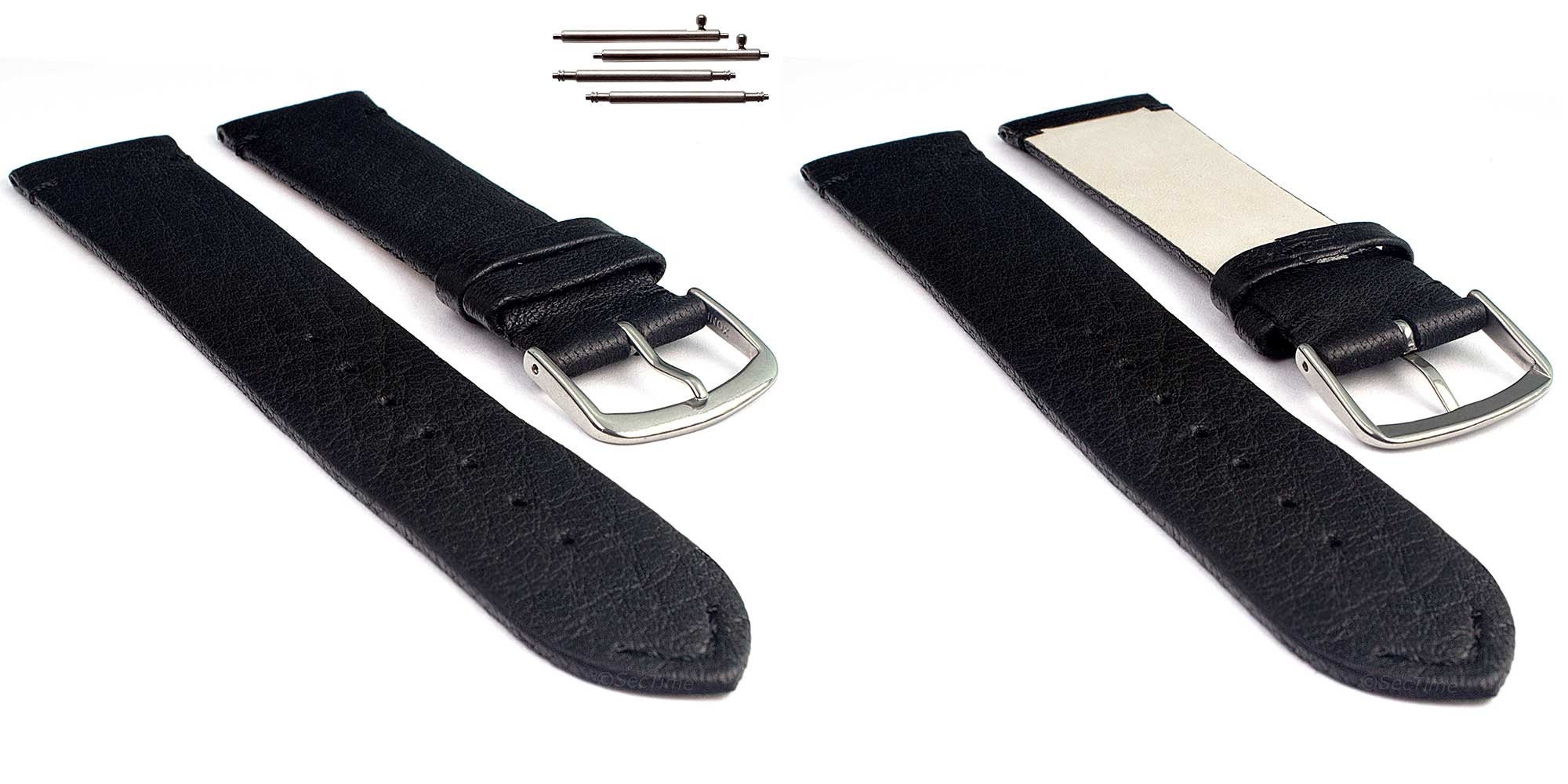 18 Mm - Nero  Cinturino In Pelle Per Orologio, 8 Mm, 10 Mm 12 Mm 14 Mm 16 Mm 18 Mm 20 Mm 22 Mm~p136791372