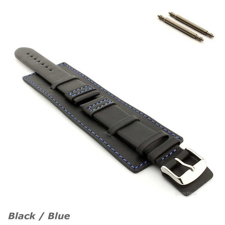 Cinturino Orologio Pelle Kudu Antichizzato Imbottito Ruggine 24mm - Foto 6