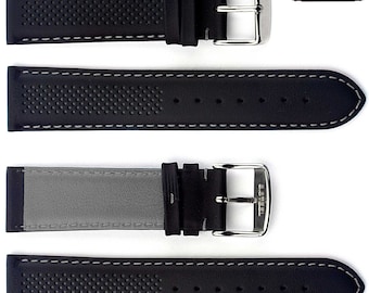 Cinturino In Pelle Marrone Chiaro Goffrata Simil-coccodrillo Da 20 Mm Con Fibbia Color Argento Sgancio Rapido P - Foto 6