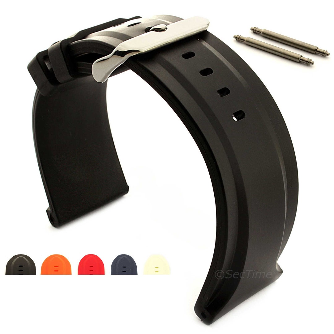 Produktbild von Silikon-Armband Für Herrenuhren – Wasserdicht, In 26/28/30 Mm Breite, Unisex
