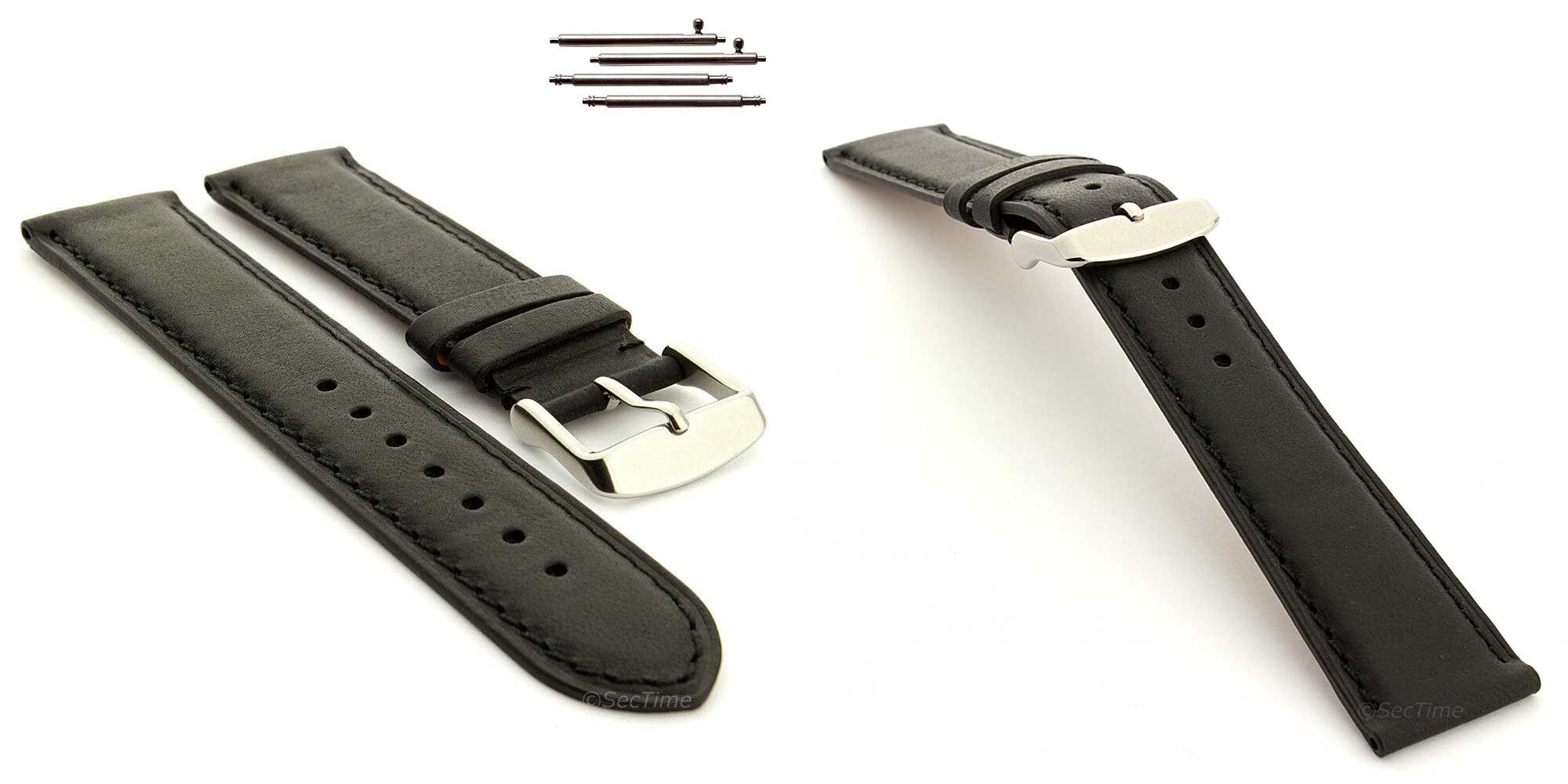 Cinturino Orologio In Vera Pelle Di Vitello TWISTER – 18/20/22mm – Marrone Chiaro Artigianale - Foto 1