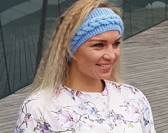 Hand Knitted Headband: Winter Ear Warmer, Knit Accessories