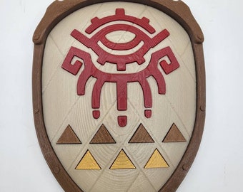 Zelda Tears of the Kingdom Old Wooden Shield | Prop, Replica, Cosplay, Display