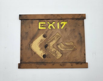 Star Wars Galaxy's Edge Rise of the Resistance Exit Sign | (P122) Prop, Replica, Room Build, Panel