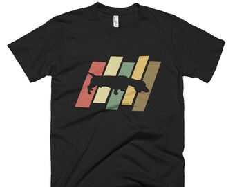 Camisa de perro Wiener ? Camisa Dachshund ? Camisa Retro Dachshund ? Camisa de perro Dachshund ? Camisa de amante del perro ? Camisa del propietario de Dachshund Regalo del propietario del perro