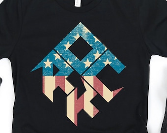 American Flag Rock and Roll Shirt | Rock N Roll Gift | 4th of July Shirt | 4th of July Gift | 'Merica Shirt | Classic Rock Gift | Rock Fan