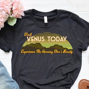 Space Travel Shirt | Space Shirt | Outer Space Shirt | Solar System Shirt | Planet Venus | Visit Venus Shirt | Astronomy Shirt | Retro Shirt