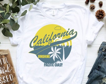 California T-Shirt / West Coast Shirt / California State T-Shirt / Retro California Shirt / Vintage California / California Gift / Cali Tee