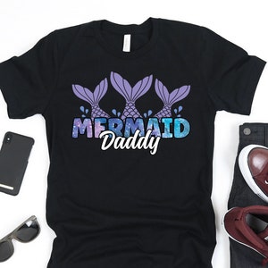 Mermaid Daddy Shirt, Passendes Mermaid Squad Shirt, Mermaid Dad, Family Mermaid Party Shirt, Mermaid Birthday Party Shirt, Mermaid Tail