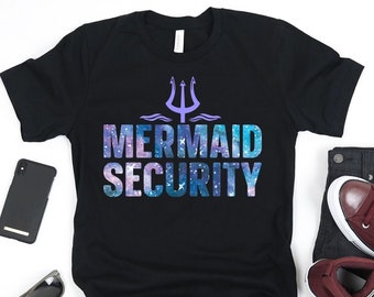 Mermaid Security Shirt | Mermaid Dad Shirt | Cute Funny Mermaid Shirt | Mermaid Squad Birthday Party Shirt | Matching Family Shirt |