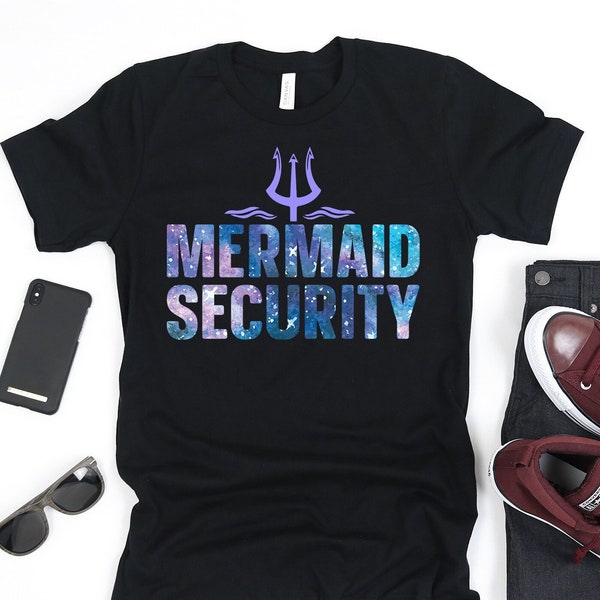 Mermaid Security Shirt | Mermaid Dad Shirt | Cute Funny Mermaid Shirt | Mermaid Squad Birthday Party Shirt | Matching Family Shirt |