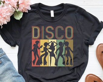 Camiseta de baile / Camiseta disco / Camiseta disco retro / Camiseta de baile disco / Camiseta con estilo de los 70 / Camiseta disco vintage / Escena disco / Bailarín disco