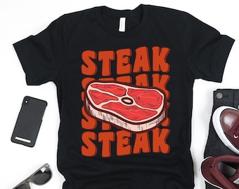 Groovy Steak Shirt, Funny Steak Shirt for Men, Meat Eater Shirt, Meat Lover Shirt, Steak Lover Gift, Summer Cookout Shirt, Carnivore Shirt