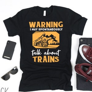 Camicia da treno divertente / Camicia da treno per uomo / Posso parlare di treni / Camicia da locomotiva / Camicia da treno vintage retrò / Regalo del treno per gli uomini