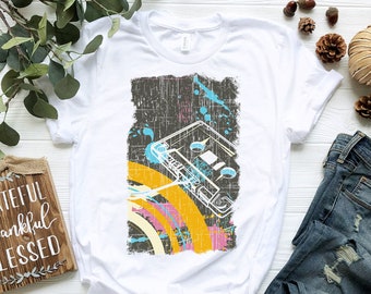 Cassette Tape Shirt | Retro Mix Tape Shirt | Tape Cassette Shirt | Retro Cassette Shirt | 80s Shirt | 80s Clothing