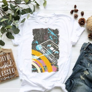 Cassettebandje | Retro Mix Tape Shirt | Tape cassetteshirt | Retro cassetteshirt | 80s-shirt | Jaren &#39;80 Kleding