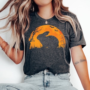 Lustiges Häschen-Halloween-Shirt, gruseliges Kaninchen-Shirt, Kaninchen-Liebhaber-Hemd, gruseliges Halloween-Häschen-Shirt, Häschen-Kostüm-Hemd, Häschen-Besitzer