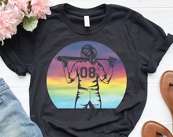 Softball Girl Shirt, Personalized Softball Shirt For Girls, Custom Softball Shirt for Women, Softball Lover Shirt, Softball Gifts for Girls