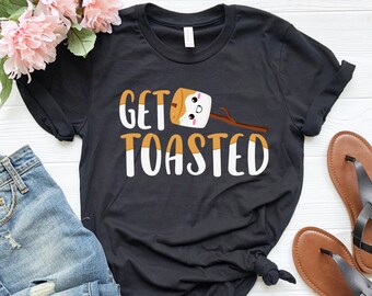 Consigue camisa tostada / Kawaii Linda camisa de camping / camisa de smores divertido / camisa de malvavisco tostado / camisa de hoguera / camisa de fogata / regalo de campamento