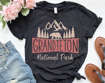 Grand Teton National Park Shirt | Vintage Grand Teton Gift | Hiking Gift | Hiking Shirt | Adventure Outdoors Shirt | Camping Gift | Nature