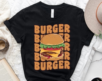 Groovy Cheeseburger Shirt, Funny Burger Lover Shirt, Meat Eater Shirt, Hamburger Shirt, Summer Cookout Shirt, Meat Eater Shirt, Foodie Gift
