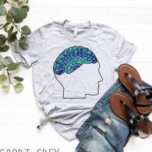 Human Brain T-Shirt | Psychedelic Shirt | Psychedelic Clothing | Human Anatomy Shirt | Brain Shirt | Psychedelic Gift | Colorful Surreal