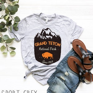 Grand Teton National Park Shirt | Grand Teton Gift | Mountain Hiking Gift | Hiking Shirt | Adventure Outdoors Shirt | Camping Gift | Nature