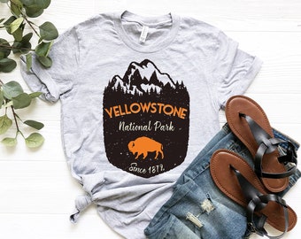 Yellowstone National Park Shirt | Yellowstone Gift | Mountain Hiking Gift | Hiking Shirt | Adventure Outdoors Shirt | Camping Gift | Nature