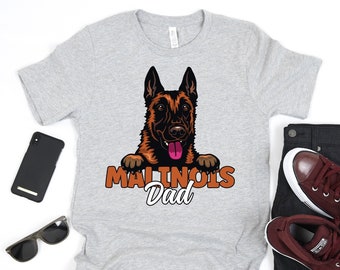 Cute Belgian Malinois Dad Shirt, Belgian Malinois Dog Dad Shirt, Malinois Shirt For Men, Gift for Belgian Malinois Owner, Dog Lover Shirt