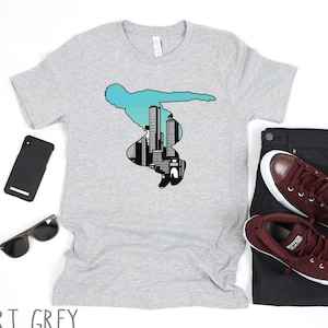 Parkour Cityscape Shirt | Urban Freerunning Shirt | Parkour Gift | Freerunning Gift | Traceur Shirt | Jumping Acrobat Gymnast Shirt