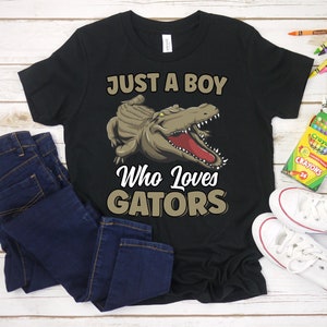 Just A Boy Who Loves Alligators Shirt, Funny Alligator Shirt for Kids, Alligator Lover Gift, Alligator Shirt For Boys, Funny Alligator Gift