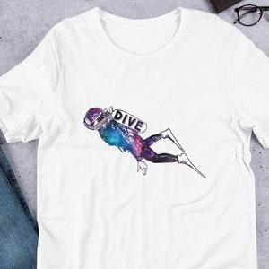 Psychedelic Scuba Diving Shirt | Scuba T-Shirt | Outer Space Galaxy | Scuba Gift | Dive T-Shirt | Diving Shirt | Gift for Scuba Diver