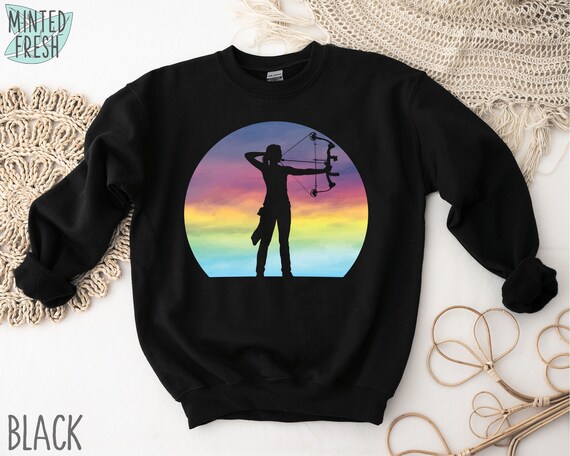 Archery Sweatshirt for Women Archery Hoodie Archery Gift for Girls Gift for Archery Lover Sweater Archery Girl Bow Hunting Sweatshirt Etsy