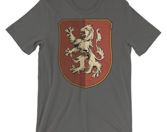 Lion Shirt | Lion Coat of Arms | Lion Sigil Shirt | Medieval Sigil | Medieval Shirt | Medieval Clothing | Lion Banner