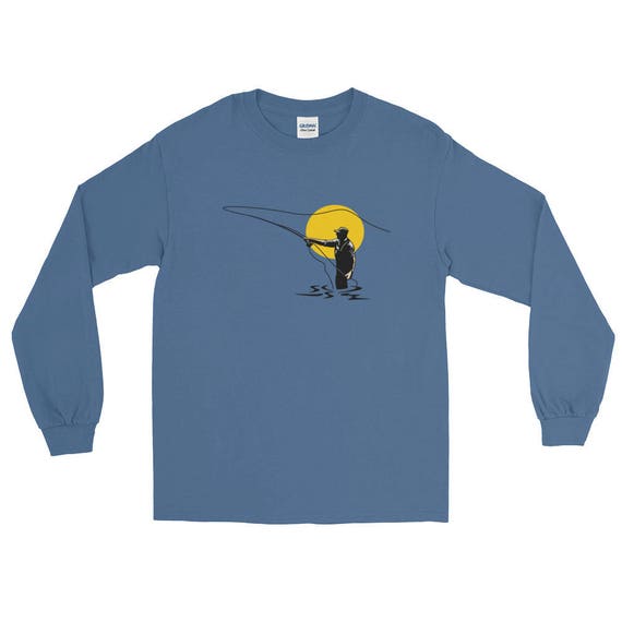 Fly Fishing Long Sleeve T-shirt Fisherman Long Sleeve T-shirt -  Canada