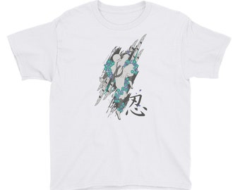 Cool Ninja Warrior Shirt | Kids Ninja T-Shirt | Shinobi Shirt | Ninja Shirt For Boys | Martial Arts Shirt | Japanese Kanji | Ninja Gift