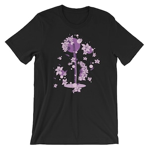 Katana Shirt | Katana Sword T-Shirt | Japanese Shirt | Sword Gift | Floral Shirt | Artistic Shirt | Artistic Gift
